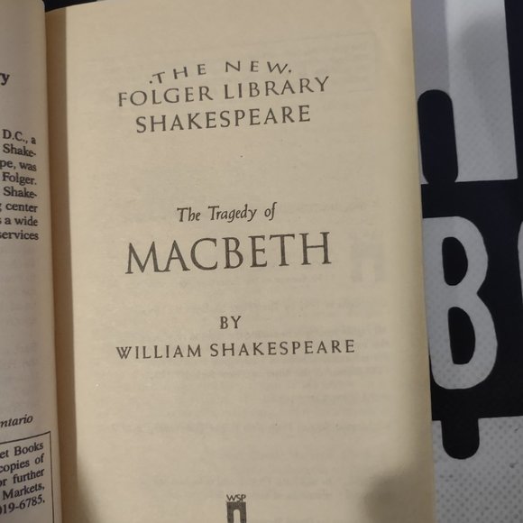 Macbeth by William Shakespeare The New Folger Library Paperback 1992 - Picture 6 of 6